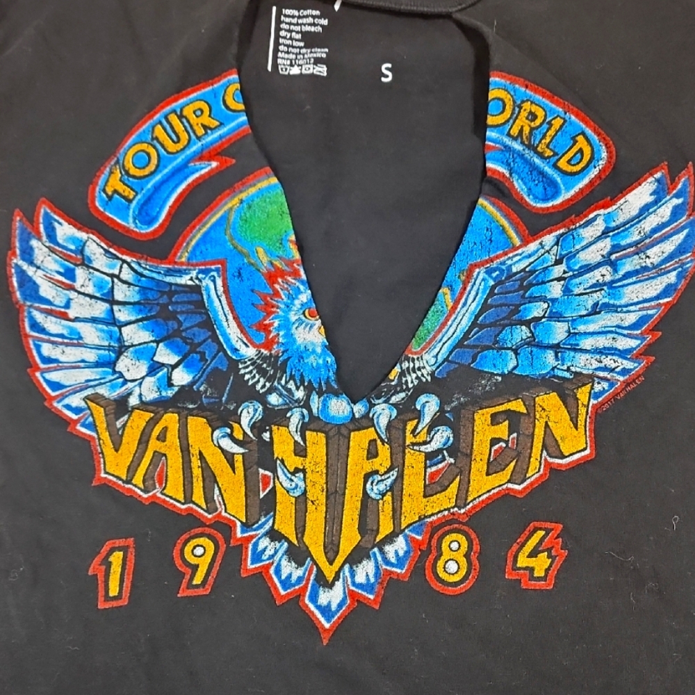 Van Halen 1984 Tour Tshirt Womens Size Small